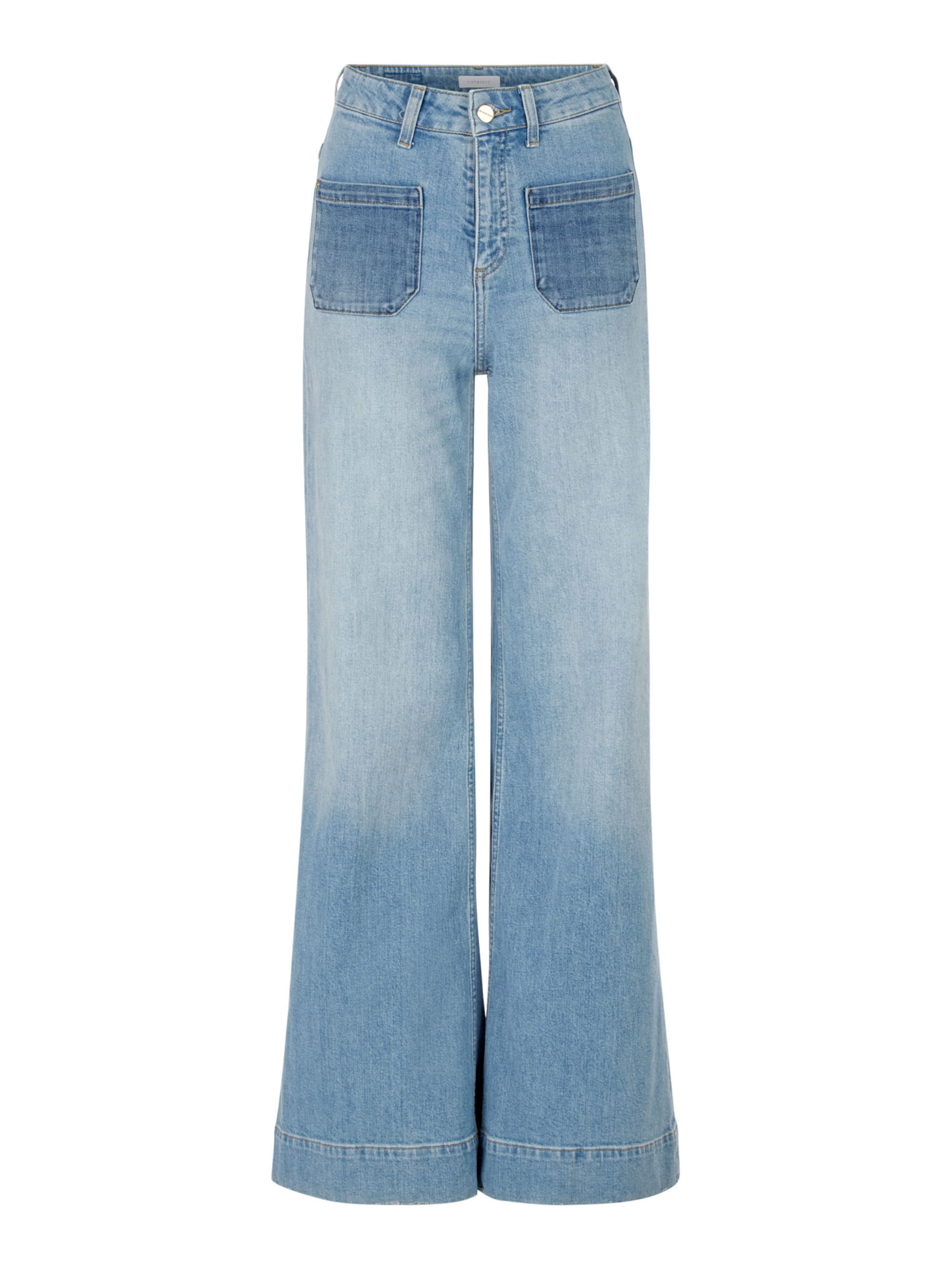 Rich & Royal Wide Leg Farkut värissä sininen: etupuoli