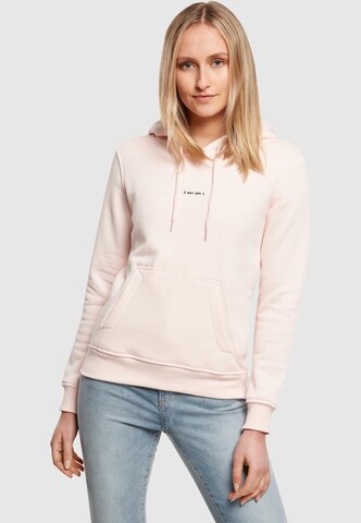Mister Tee Sweatshirt 'I Don't Give' in Pink