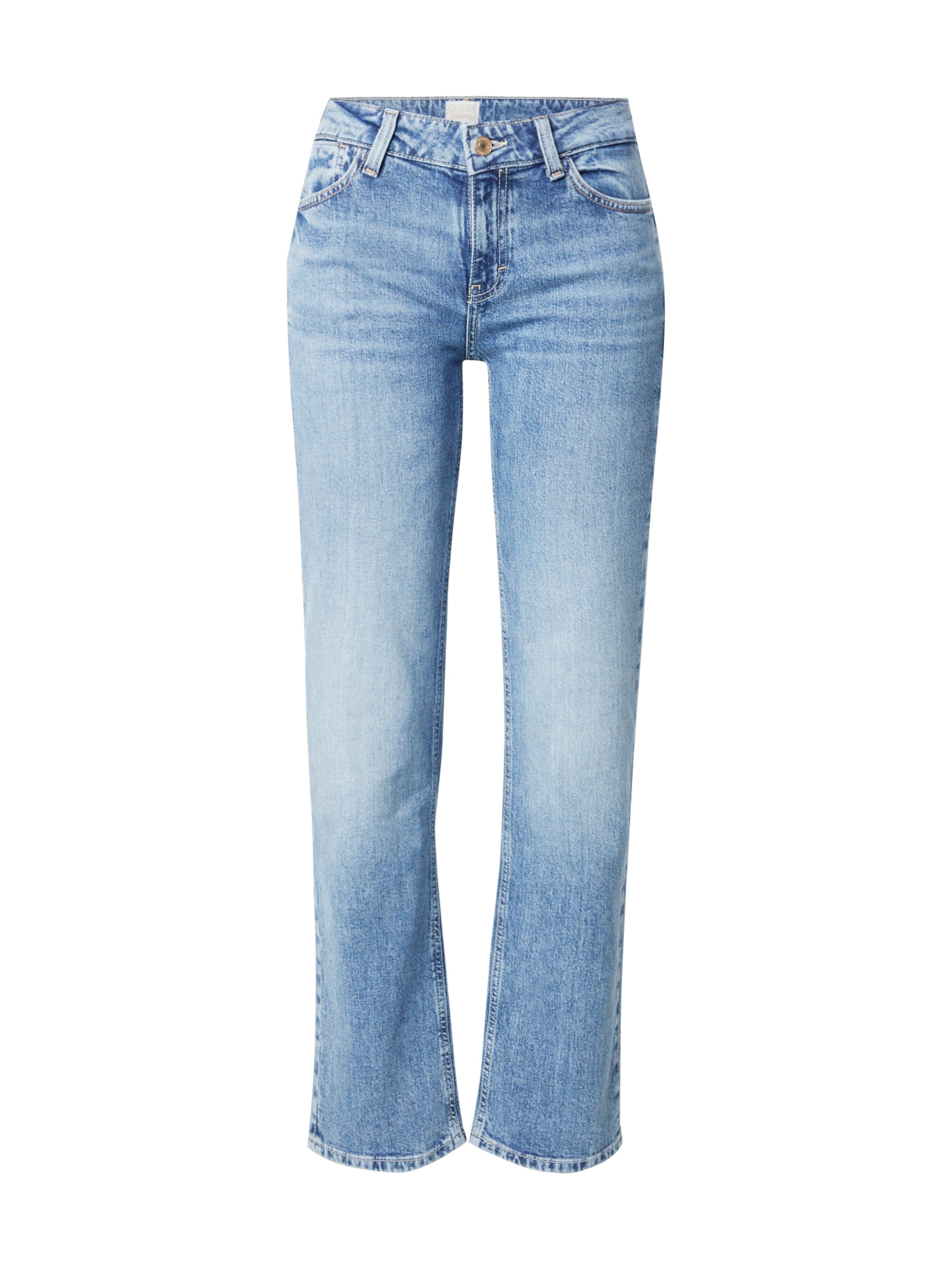 Regular Jeans 'NICKY' de la GUESS pe albastru: față