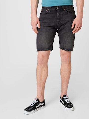 regular Jeans '501® Original Short' di LEVI'S ® in nero: frontale