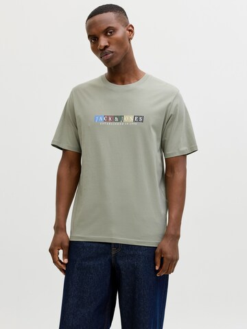 JACK & JONES Μπλουζάκι 'JORNANTUCKET' σε γκρι