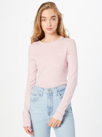 LEVI'S ® Shirt 'Long Sleeved Baby Tee' in Lila: voorkant