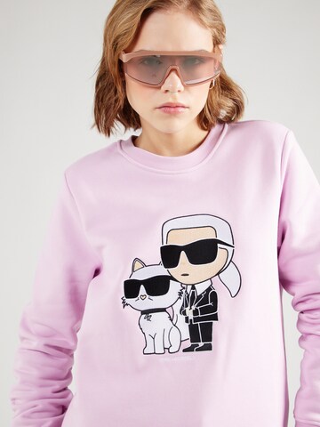 purpurinė Karl Lagerfeld Megztinis be užsegimo 'Ikonik 2.0'