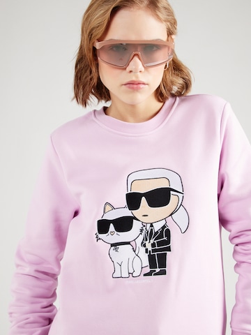 Karl Lagerfeld Sweatshirt 'Ikonik 2.0' in Lila