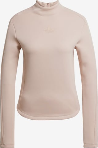 ADIDAS ORIGINALS Collegepaita 'Structured Interlock Long Sleeve' värissä beige: etupuoli