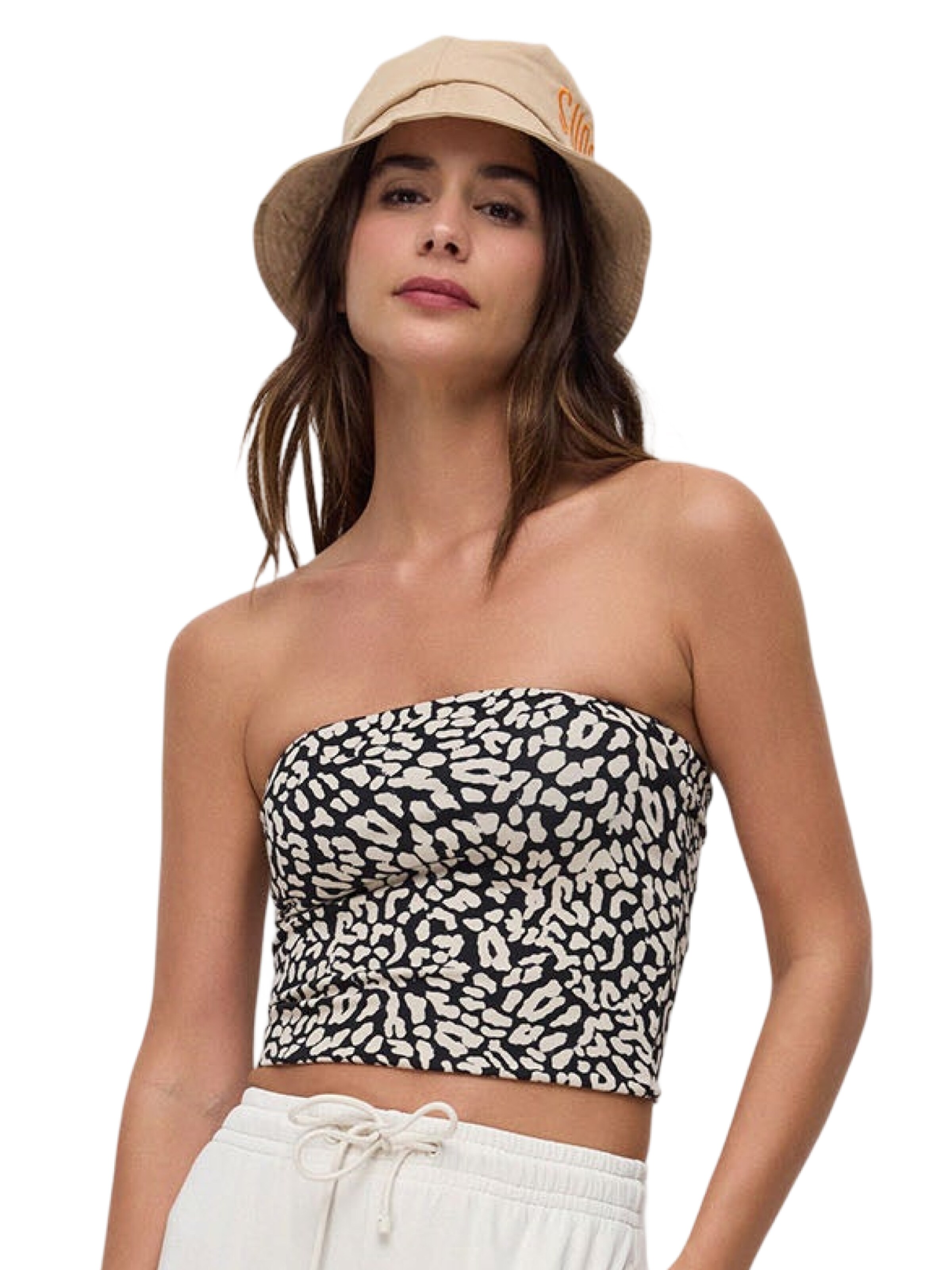 No Matter What Top in Schwarz: Vorderseite