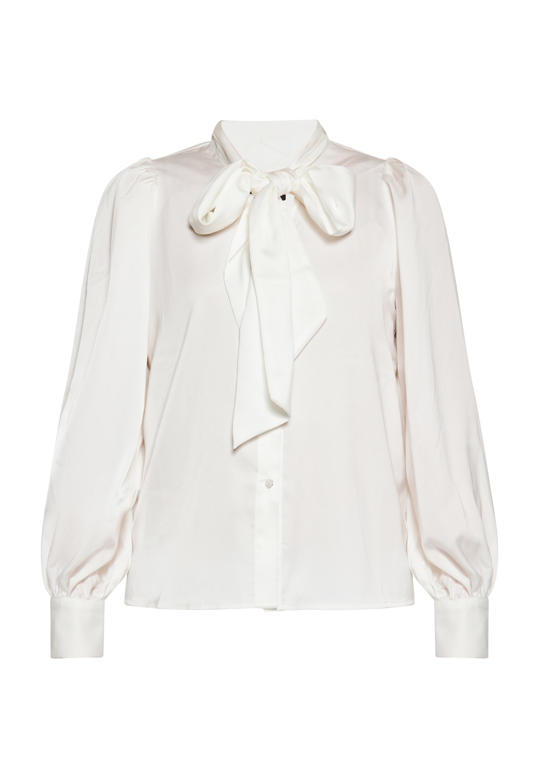 Camicia da donna di faina in bianco: frontale