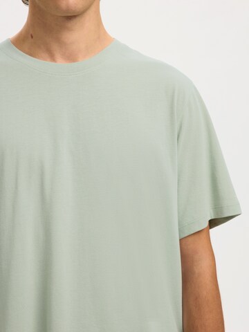 SELECTED T-Shirt 'SLHASPEN' in Blau