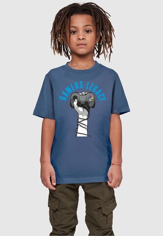 Mister Tee Shirt 'Gamers Legacy' in Blauw: voorkant