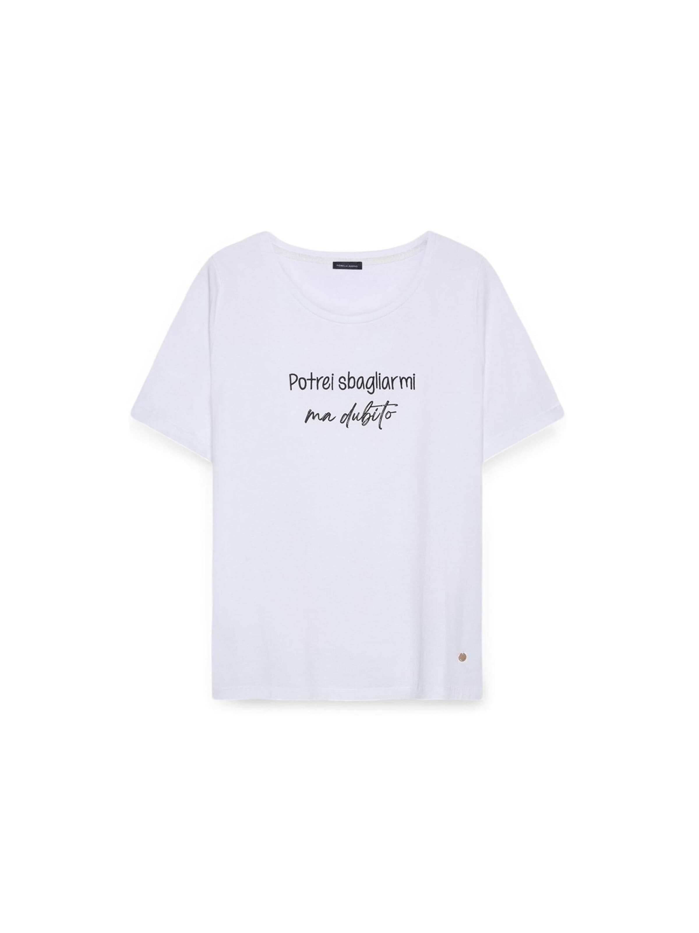 Fiorella Rubino Shirt in Wit: voorkant