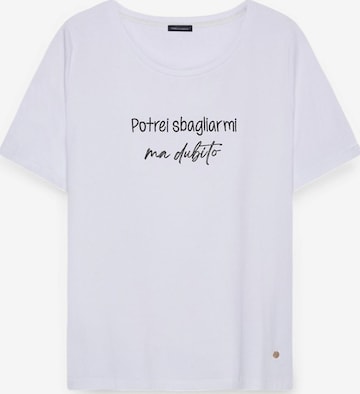 Maglietta di Fiorella Rubino in bianco: frontale