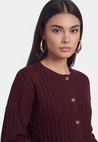 faina Gebreid vest in Rood