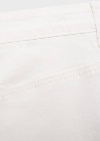 MANGO TEEN Regular Pants in White