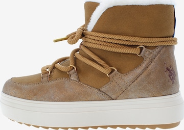 Boots U.S. POLO ASSN. en marron : devant