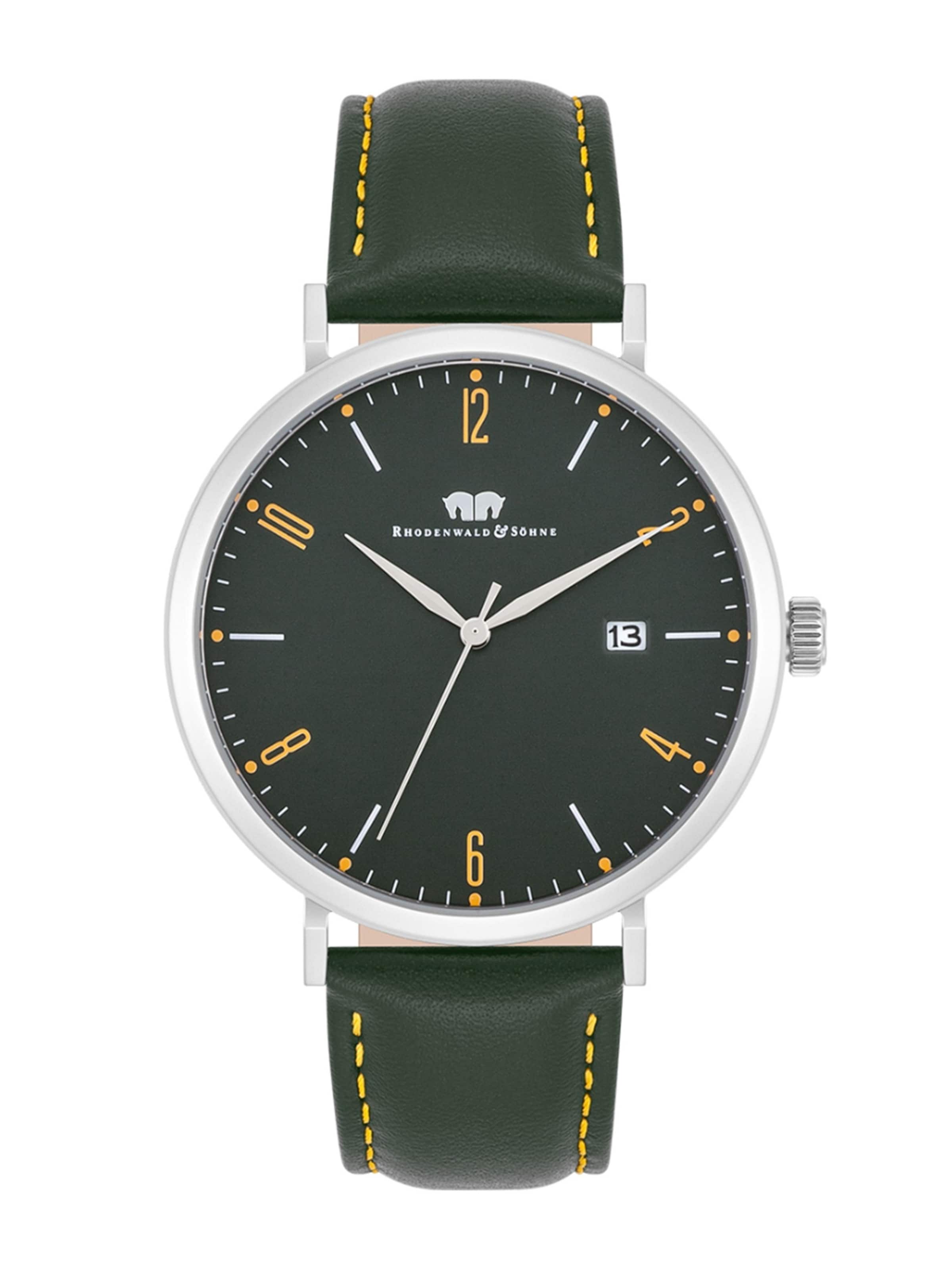 Rhodenwald & Söhne Analoguhr in Grün: Vorderseite