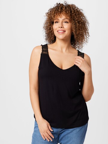 Top 'Jane' di ABOUT YOU Curvy in nero: frontale