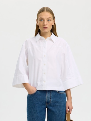SELECTED Bluse in Weiß: Vorderseite