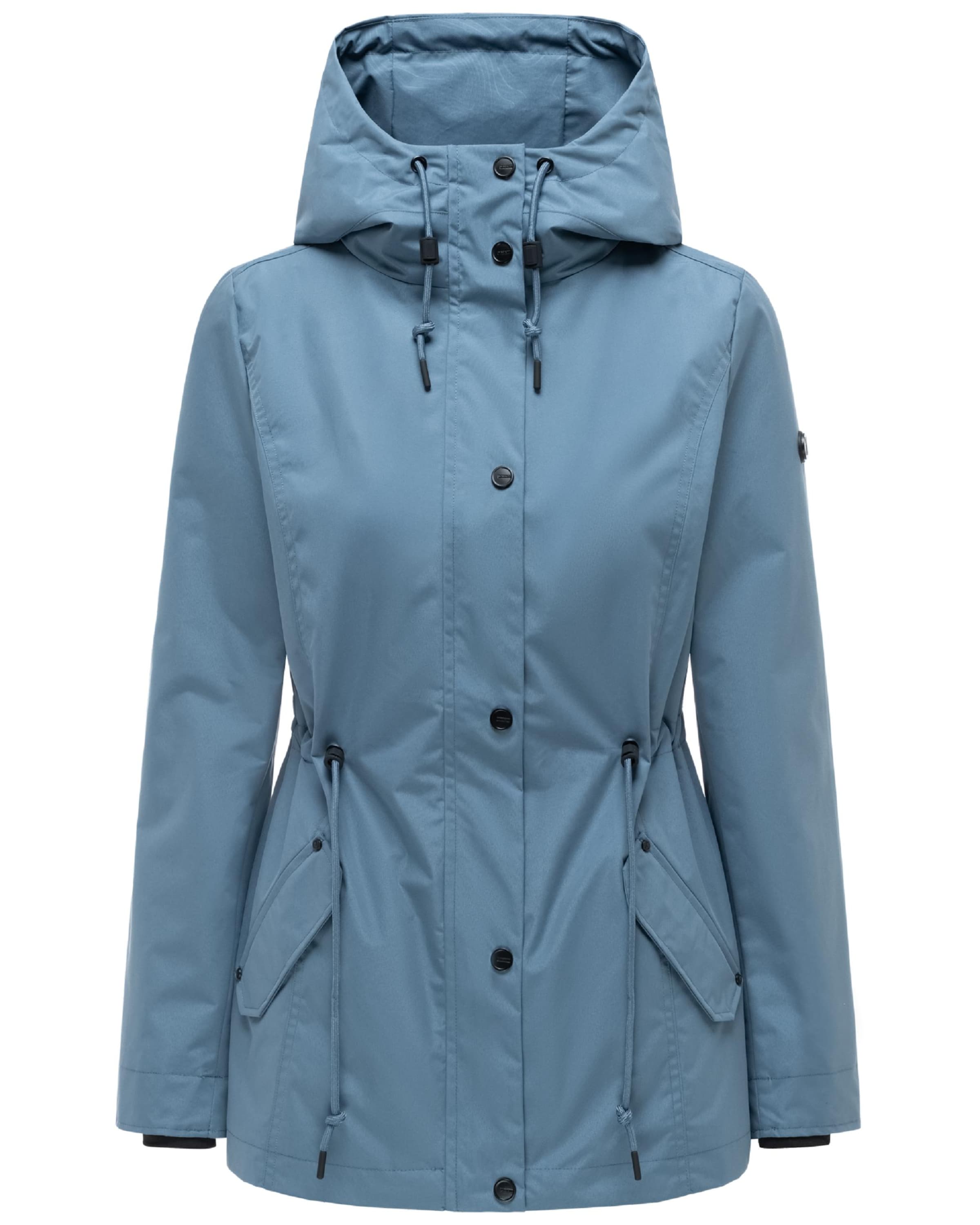 Parka mi-saison 'Bonbonparty 16' MARIKOO en bleu : devant