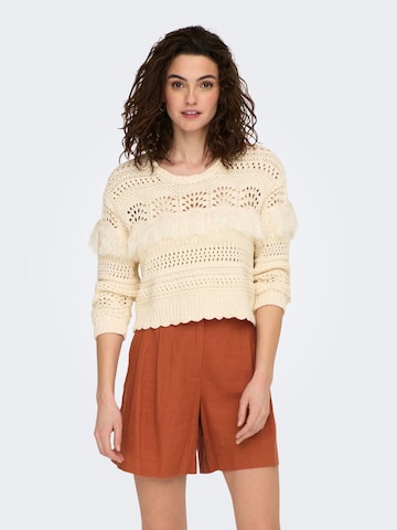 ONLY Sweater 'Sharon' in White: front