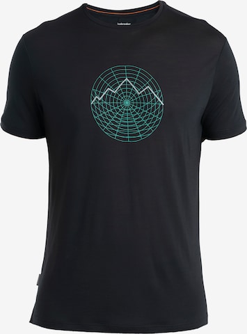 T-Shirt fonctionnel 'Cool-Lite Sphere III' ICEBREAKER en noir : devant