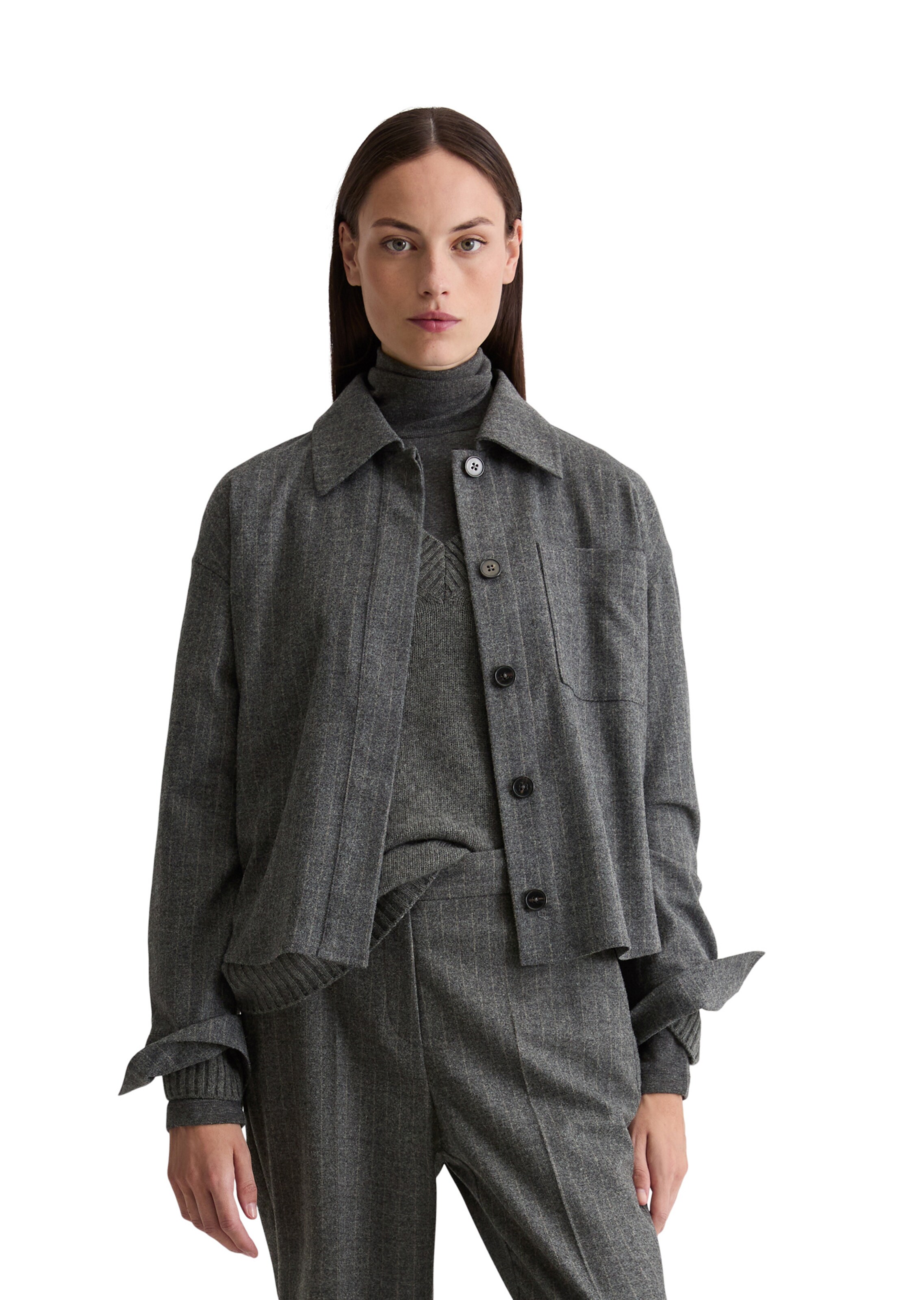 Marc O'Polo Tussenjas in Grijs: voorkant