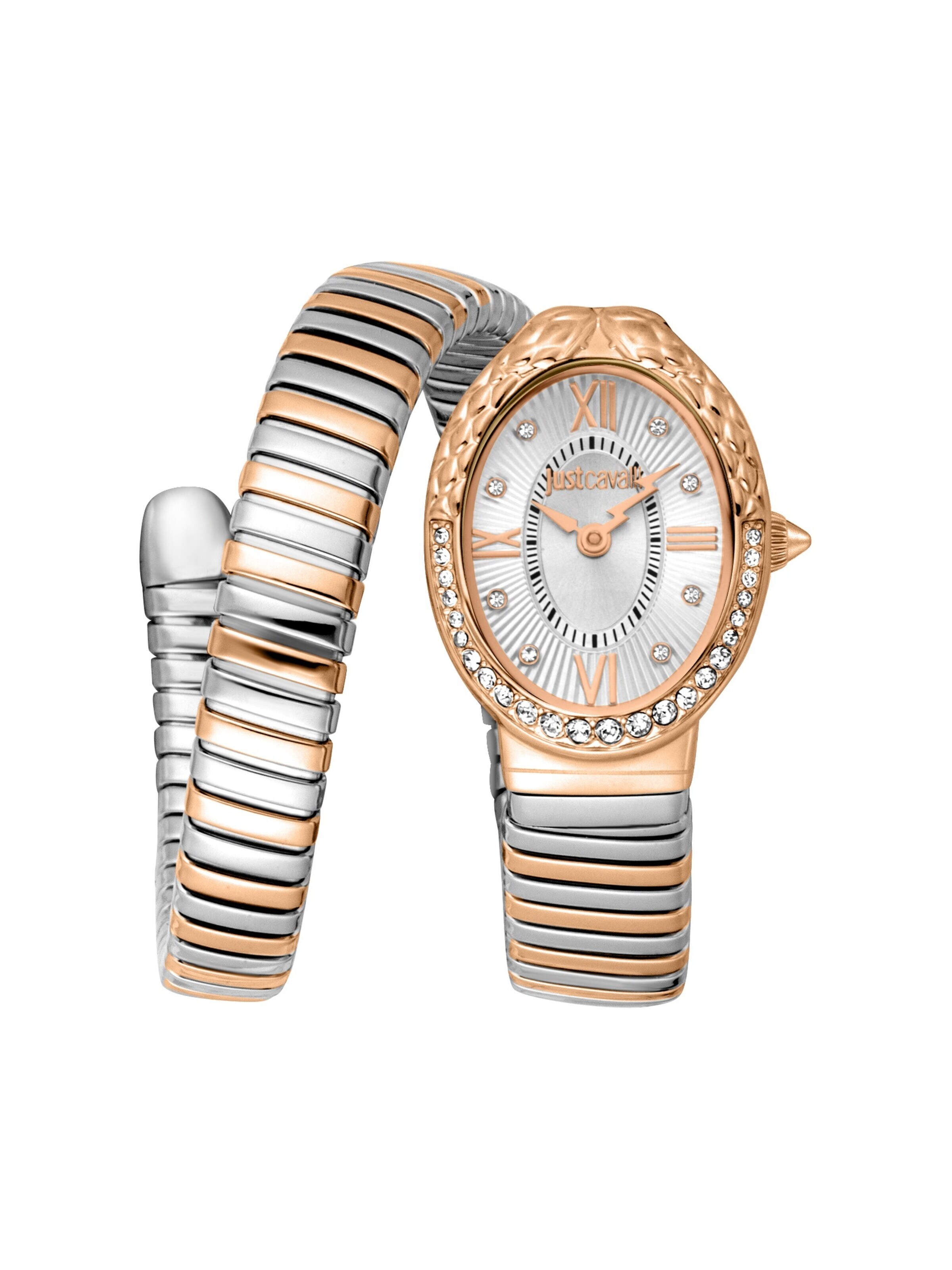 Just Cavalli Analog Watch 'Fiore' in Gold: front
