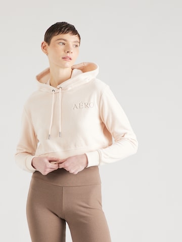 AÉROPOSTALE Sweatshirt in Beige: voorkant