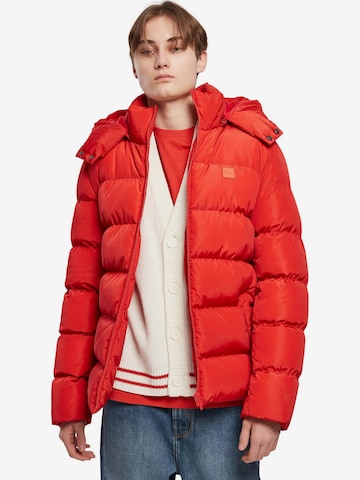 Urban Classics Winter Jacket in Red: front