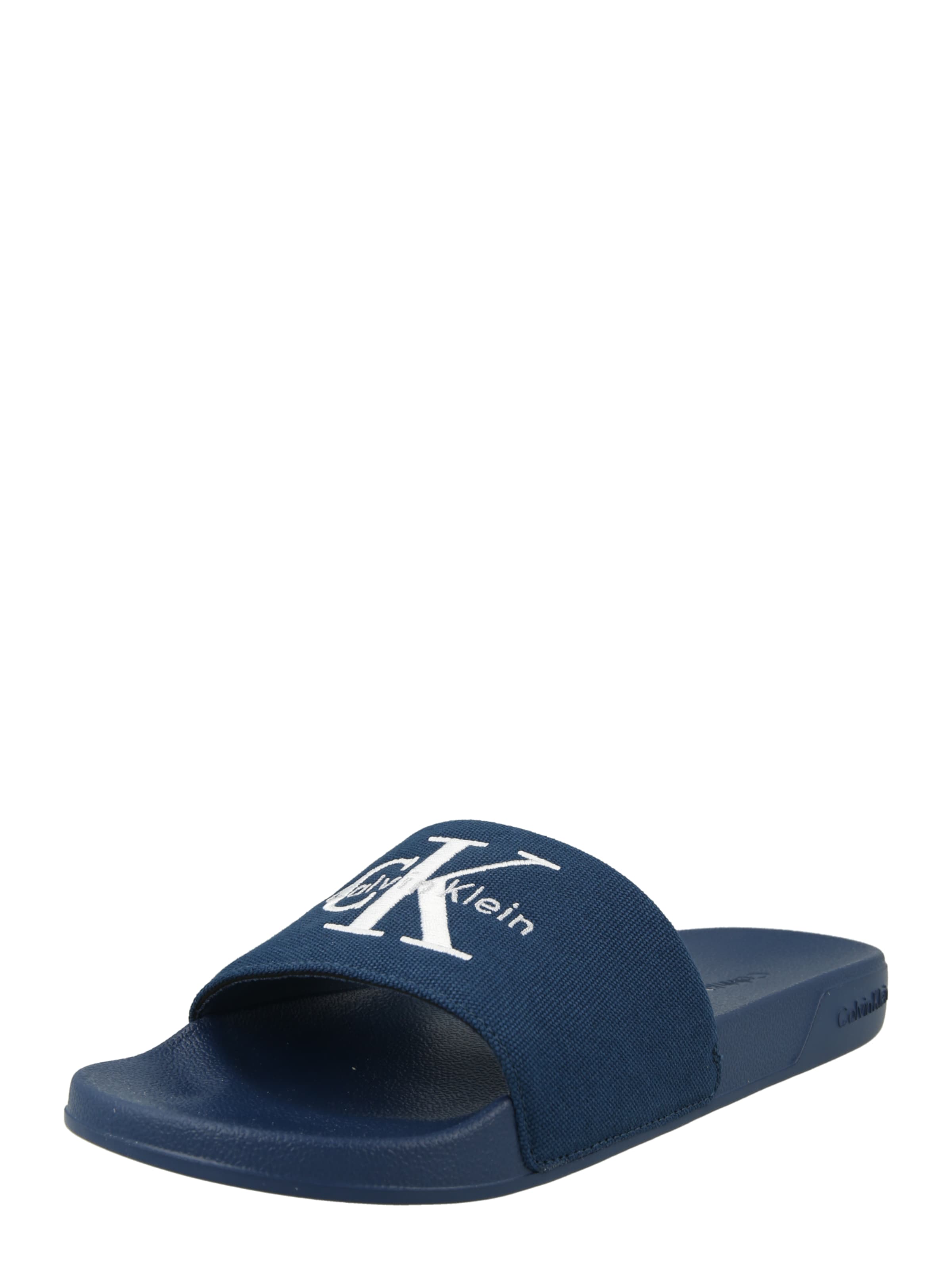 Calvin Klein Jeans Regular Pantolette 'ESS' in Blau: Vorderseite