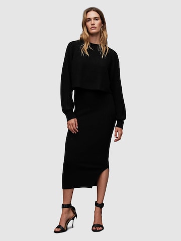 AllSaintsPletena haljina 'MARGOT' - crna boja: prednji dio