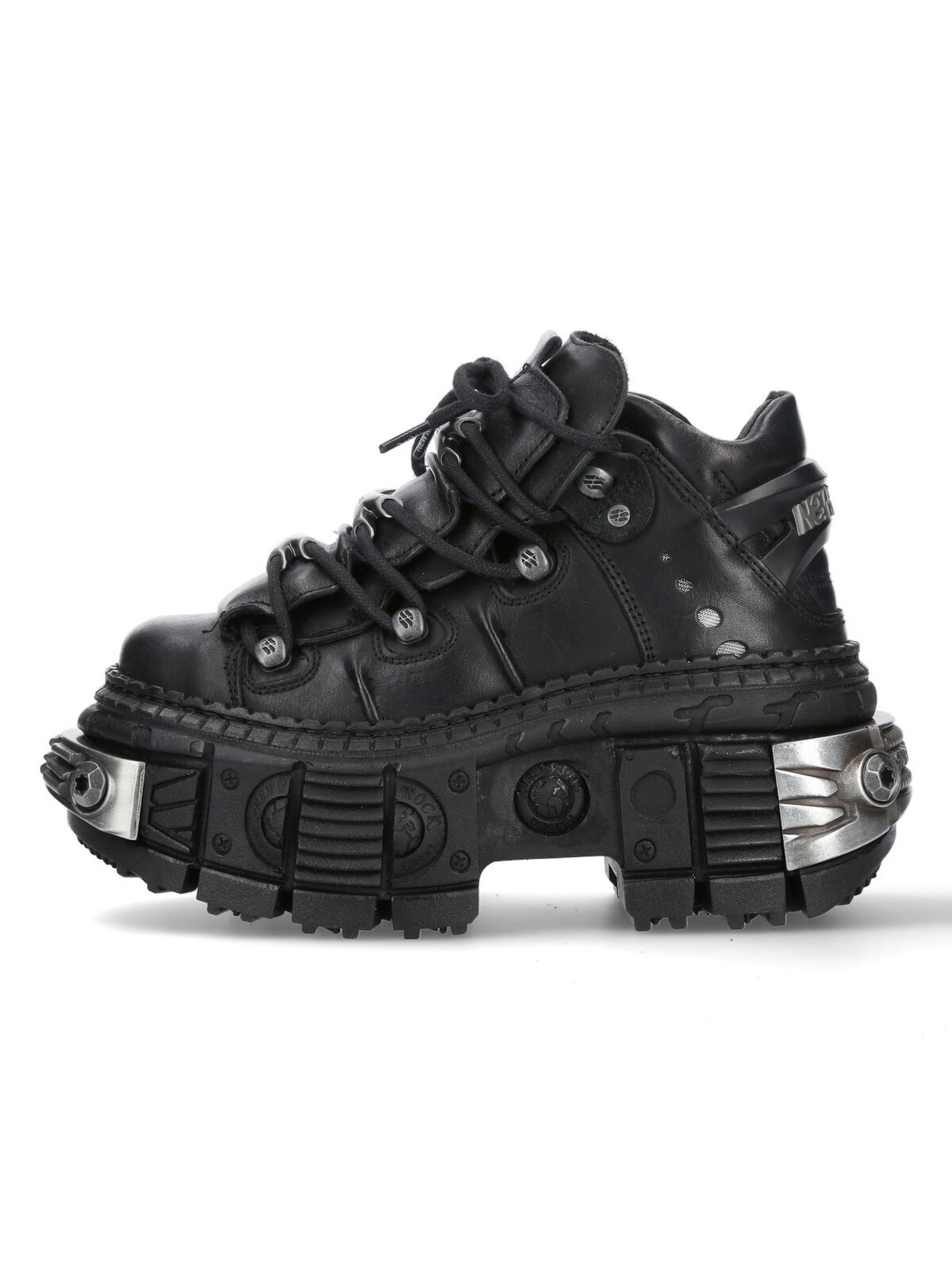 Sneaker bassa 'WALL106-S10' di New Rock in nero: frontale