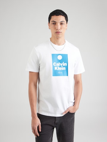 Calvin Klein Jeans Μπλουζάκι σε λευκό: μπροστά
