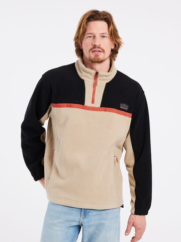 PROTEST Sportsweatshirt 'PRTGLITNE' in Braun