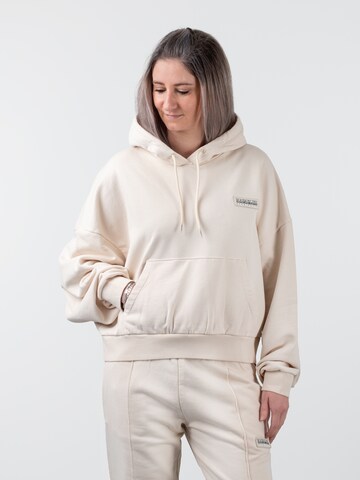 NAPAPIJRI Sweatshirt in Beige: Vorderseite