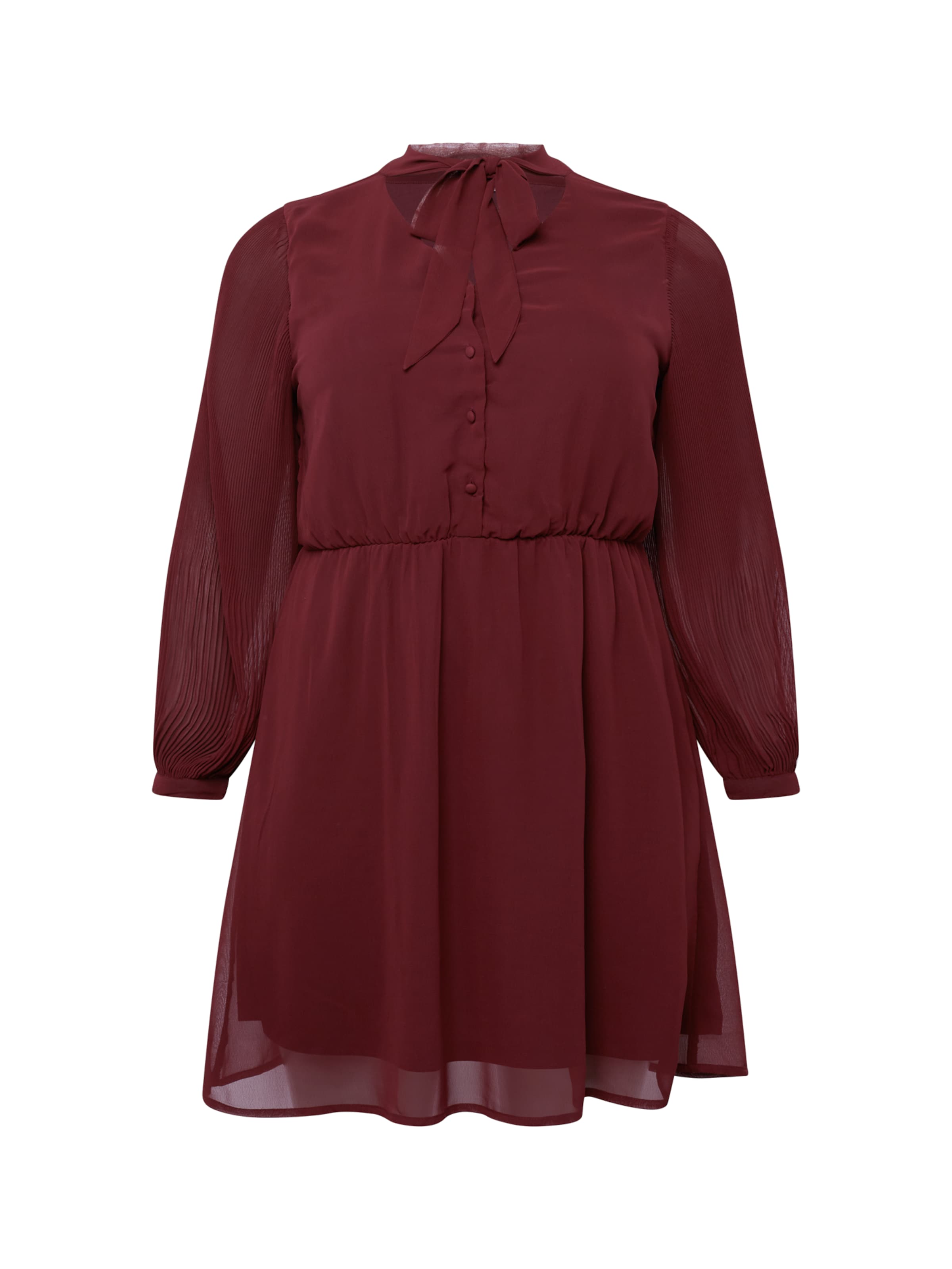 ABOUT YOU Curvy - Vestido camisero &#x27;Phoenix&#x27; en rojo: frente