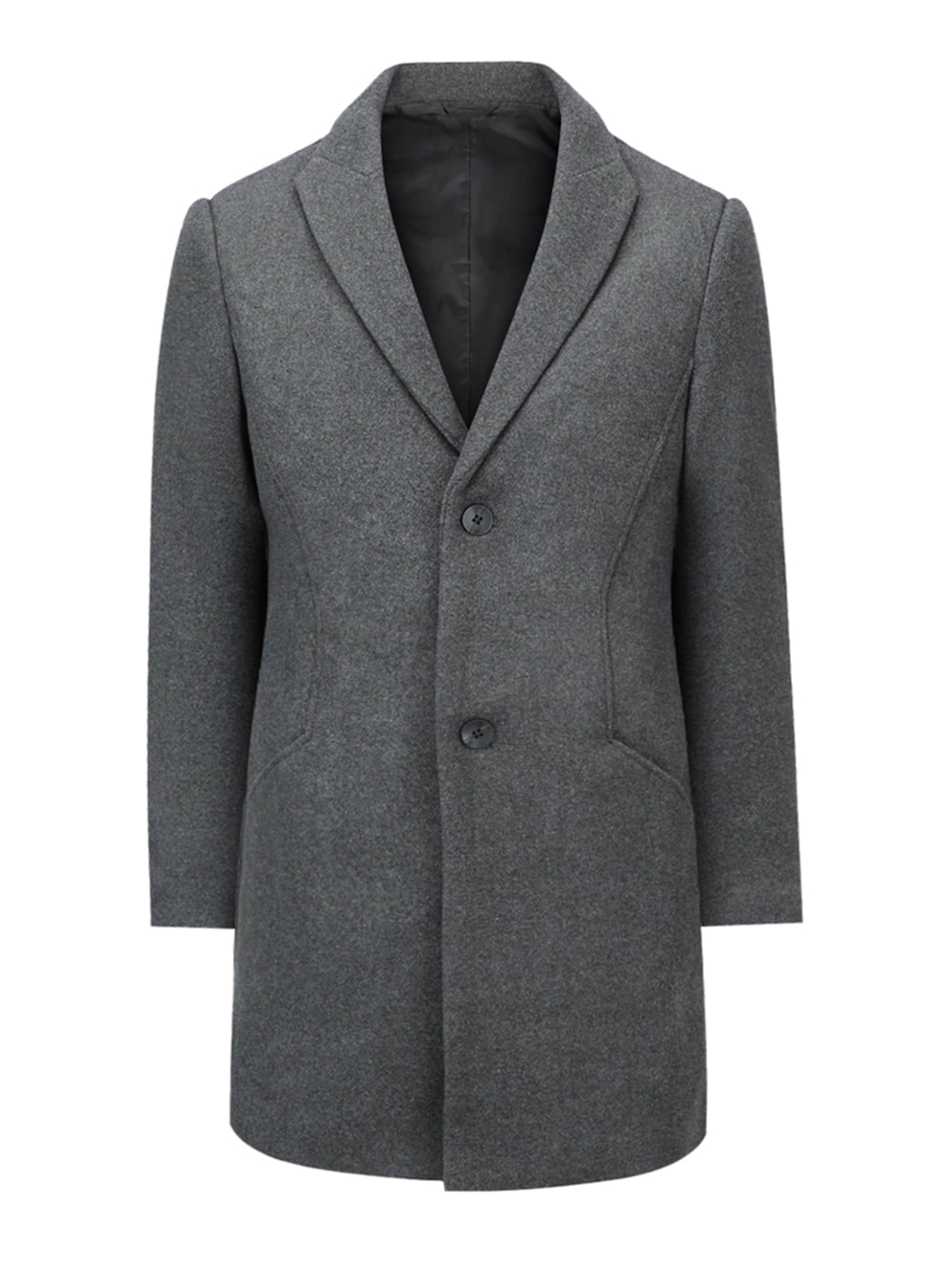 Youthup Winter Coat in Grey: front