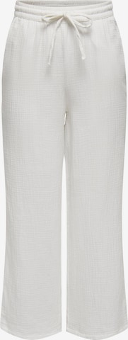 ONLY - Pierna ancha Pantalón 'THYRA' en blanco: frente