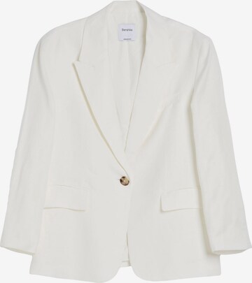 Bershka Blazer in White: front