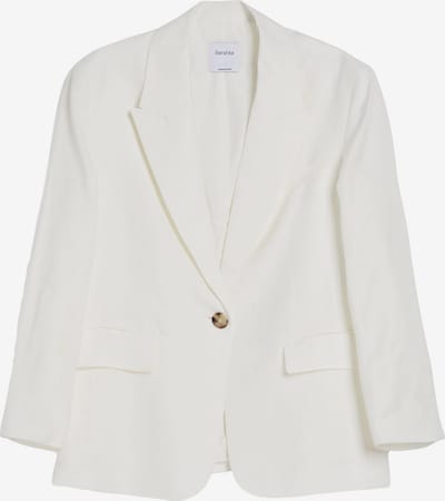 Bershka Blazer en blanc, Vue avec produit