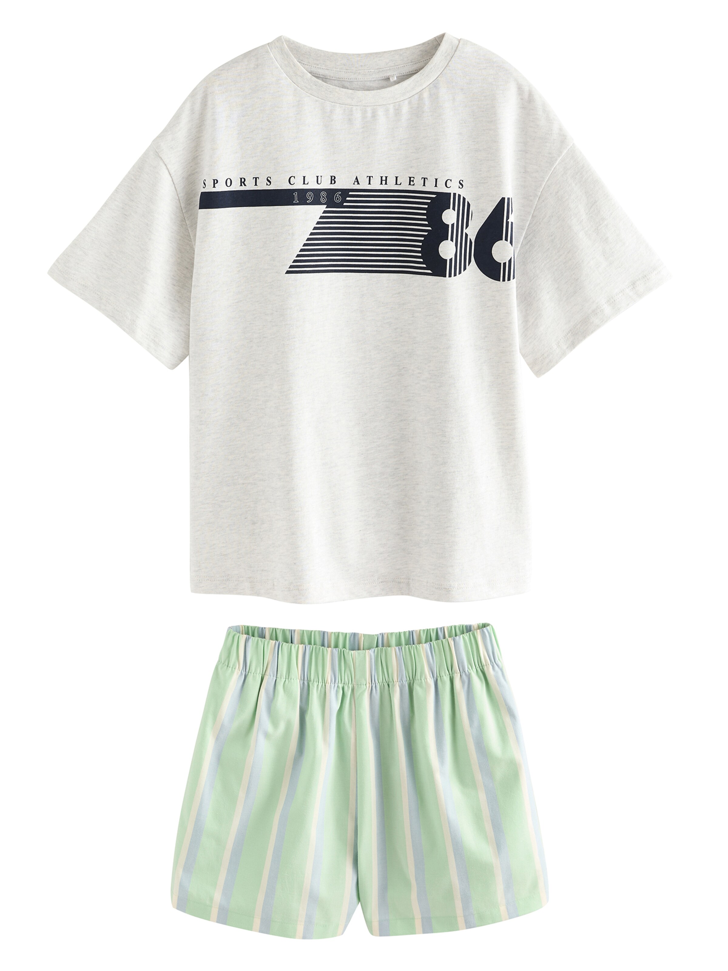 Next Komplet | siva barva: sprednja stran