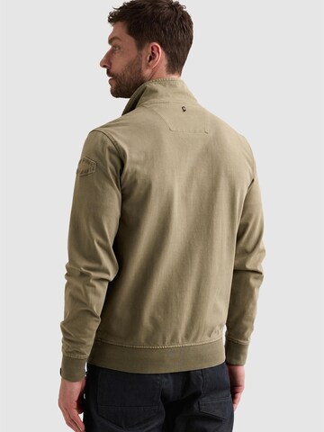 PME Legend Between-season jacket 'Cargo sweat jacket with zipper closure' in Green