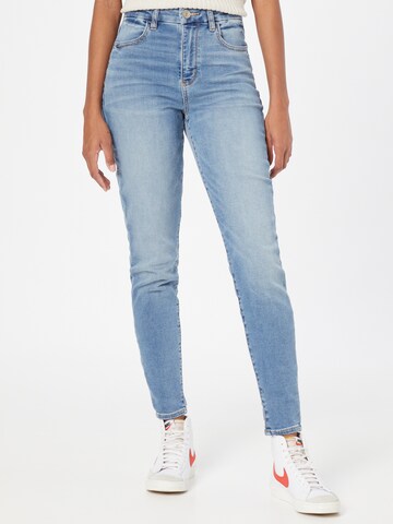 Coupe slim Jean American Eagle en bleu : devant