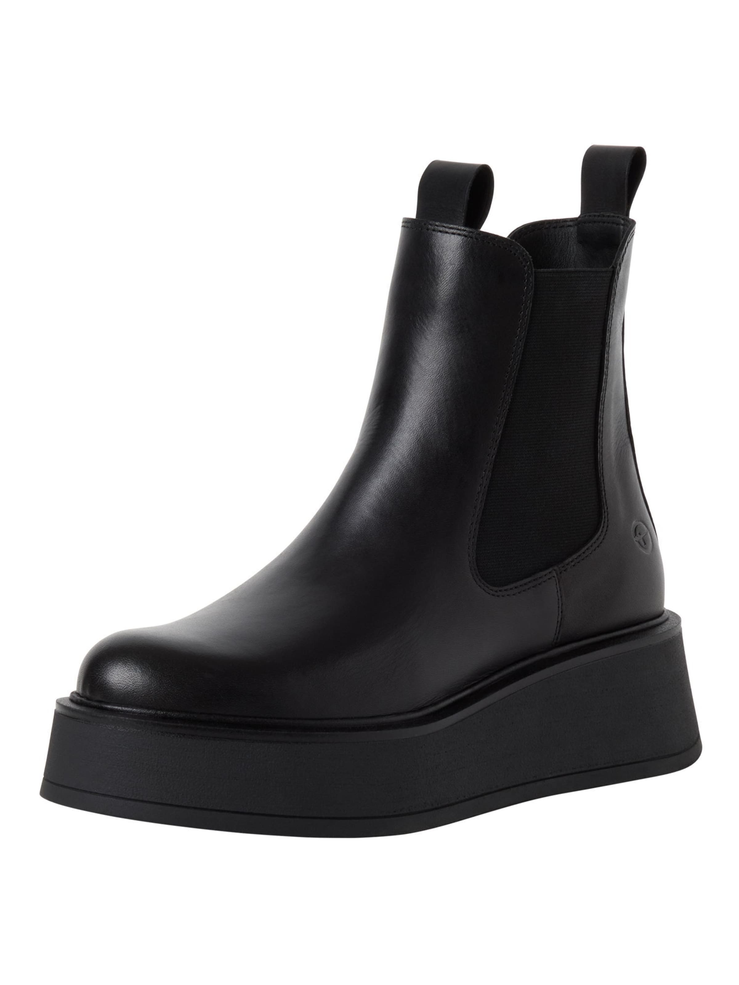 Tamaris Chelsea Boots in Schwarz: Vorderseite