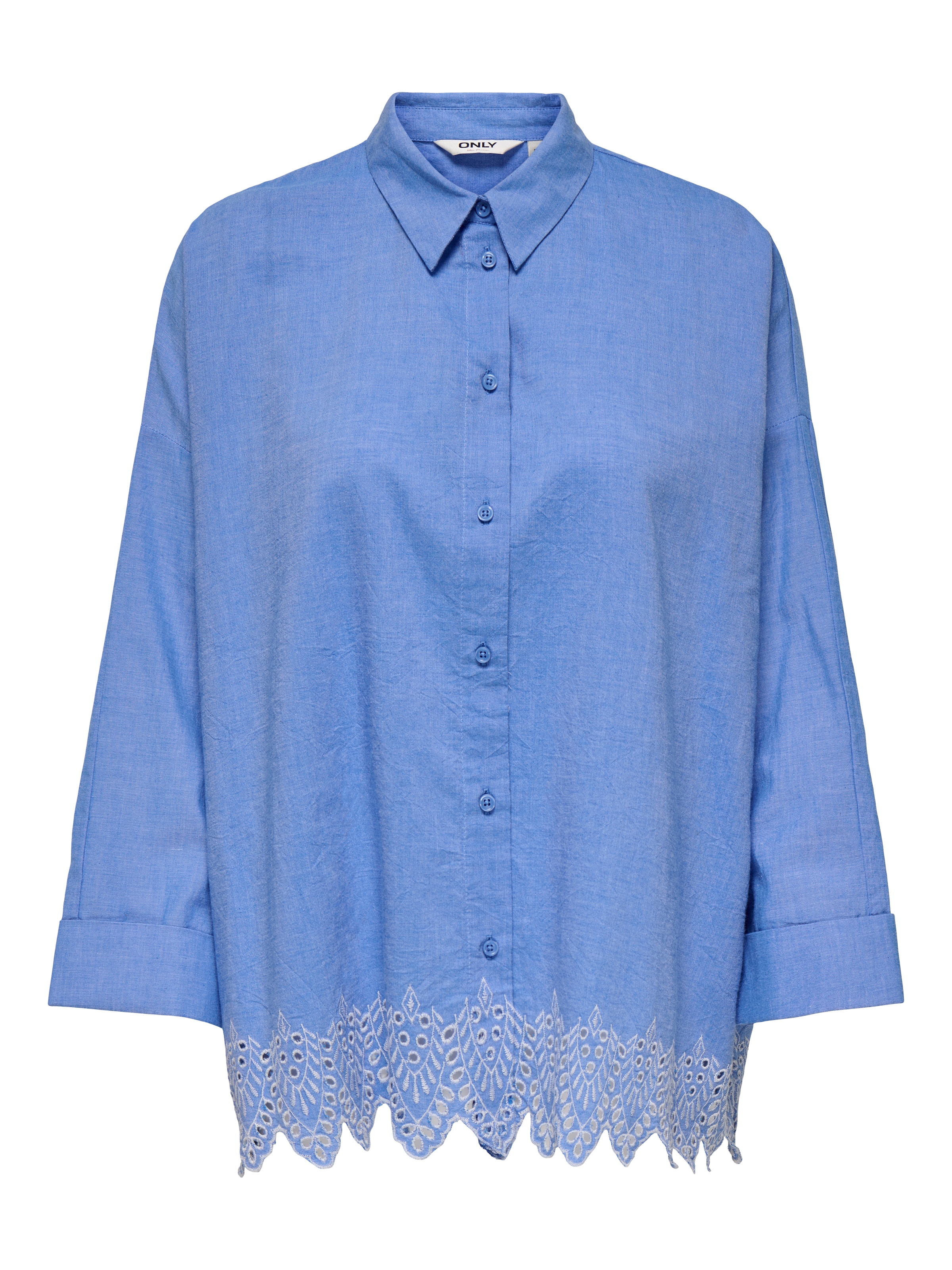 ONLY - Blusa 'ONLGRACES TULUM' en azul: frente