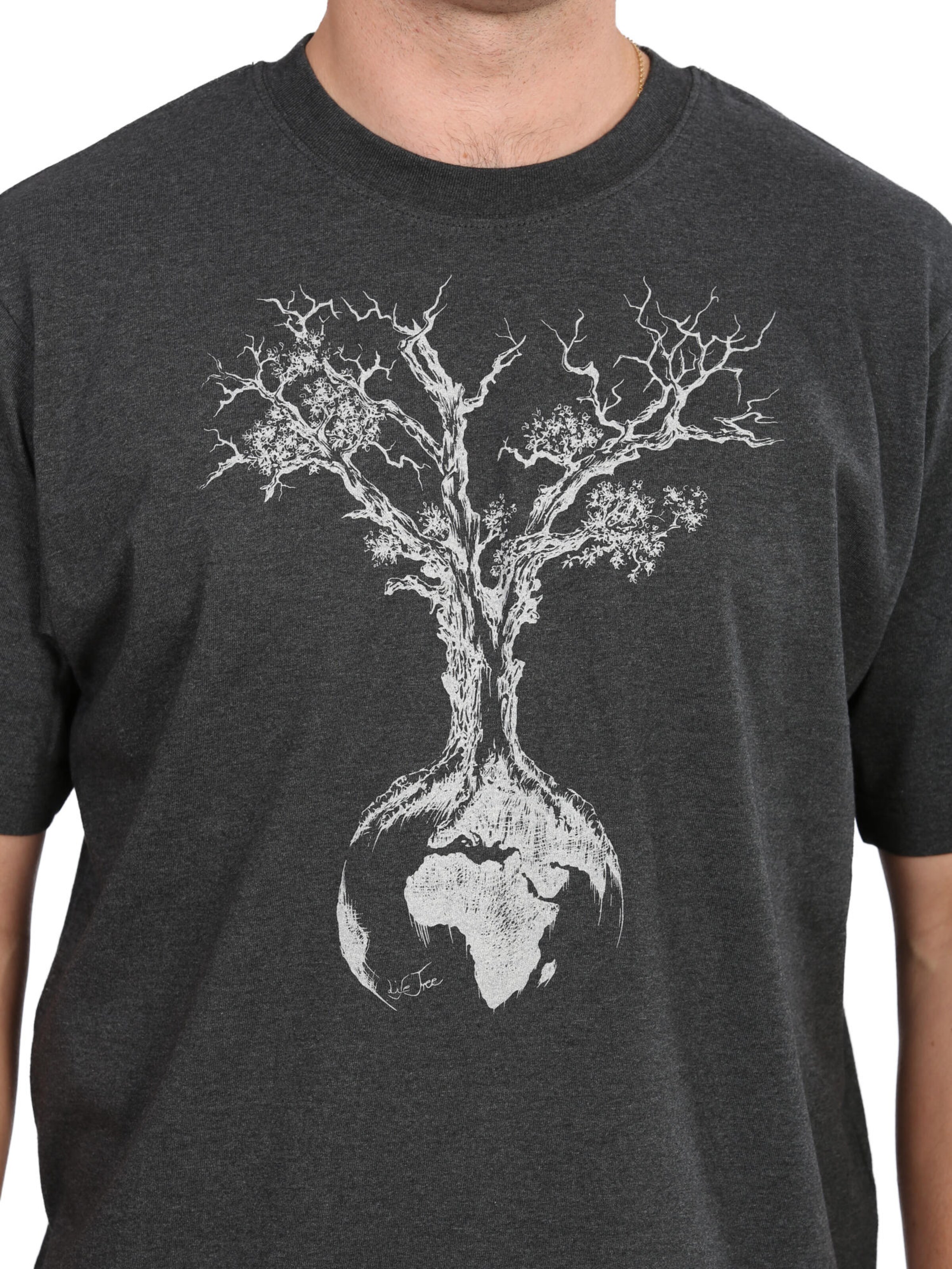 Life-Tree Shirt 'Weltenbaum' in Black