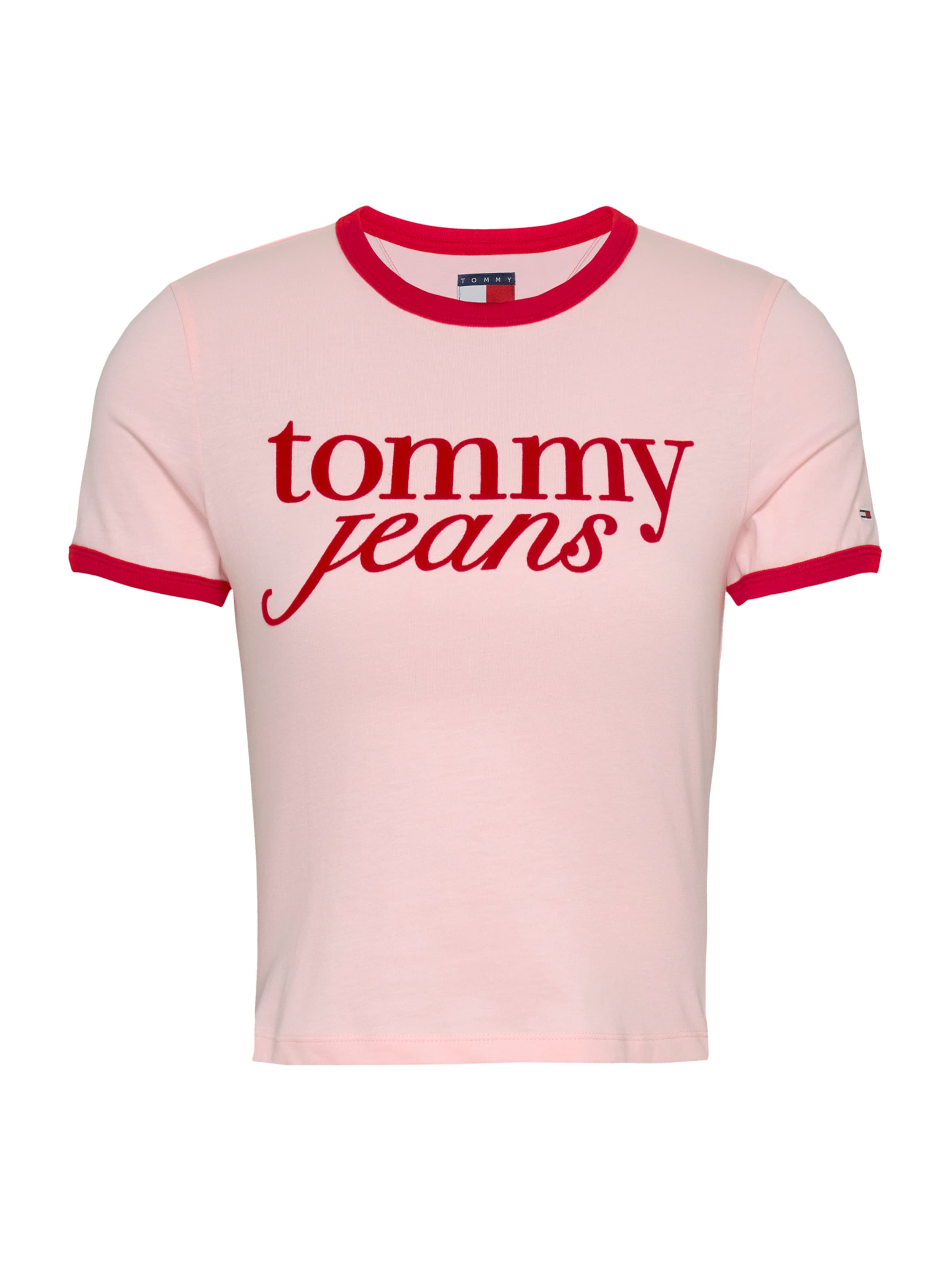 Tommy Jeans Μπλουζάκι σε ροζ: μπροστά