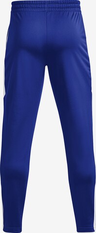 UNDER ARMOUR Tapered Sporthose 'Tricot Fashion' in Blau