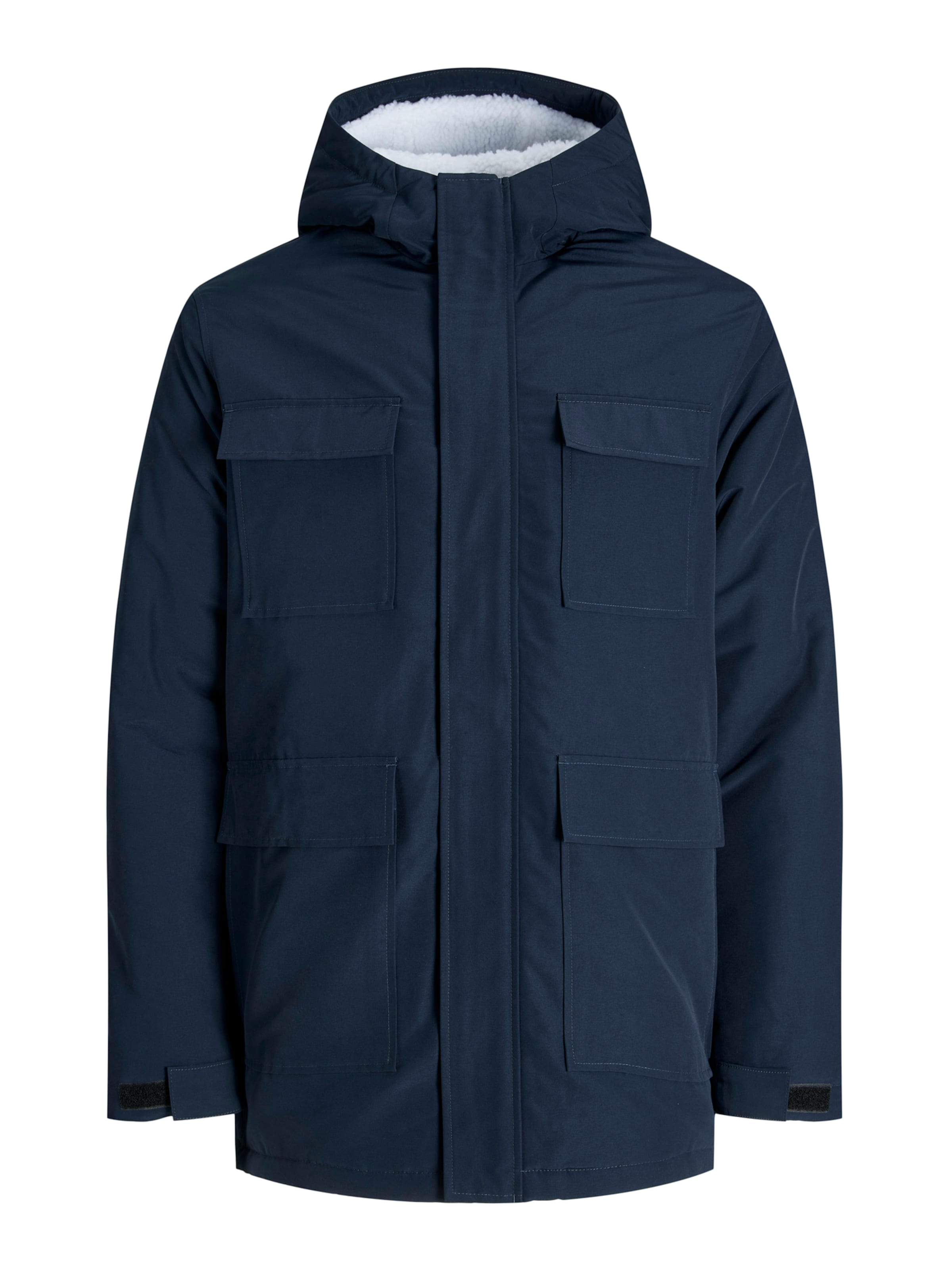 JACK & JONES Talveparka 'JWHPETER', värv sinine: eest vaates