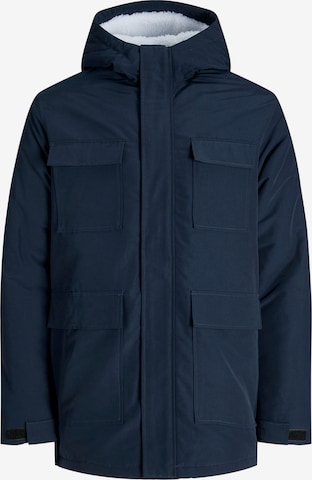 JACK & JONES Parka zimowa 'JWHPETER' w kolorze niebieski: przód