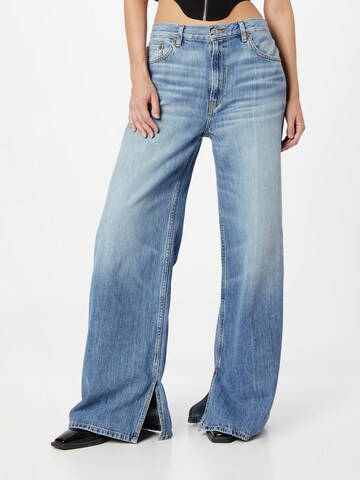 RE/DONE Wide leg Jeans in Blue: front